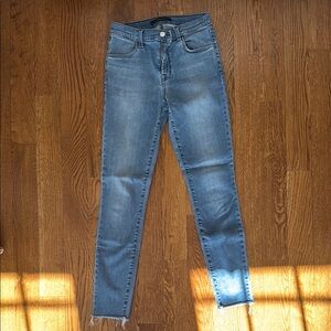 J. Brand Skinny Ankle Jeans with Hem Ankle